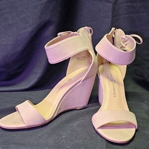 Chinese Laundry Cream Heels with Wedge Design